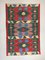 Tapis Kilim Vintage en Laine Rouge, Verte et Bleue, Turquie, 1960s 1