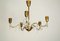 Wiener Crystal & Brass Chandelier from Lobmeyr, 1950s 6