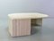 Travertine Coffee Table with Floating Faceted Top from Roche Bobois, 1970s, Image 4