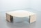 Table Basse en Travertine avec Dessus Flottant à Facettes de Roche Bobois, 1970s 3