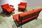 Mid-Century Corduroy Lounge Chairs, 1950s, Set of 2 9