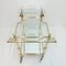 Vintage Hollywood Regency Brass & Glass Trolley with Elephant Heads, 1970s 2