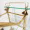 Vintage Hollywood Regency Brass & Glass Trolley with Elephant Heads, 1970s, Image 6