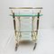 Vintage Hollywood Regency Brass & Glass Trolley with Elephant Heads, 1970s 3