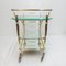 Vintage Hollywood Regency Brass & Glass Trolley with Elephant Heads, 1970s, Image 3