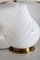 Lámpara de mesa vintage en forma de champiñón de cristal de Murano de Zonca, años 70, Imagen 5
