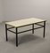 Mid-Century Coffee Table with White Marble Top, 1950s 2