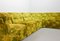 Gold-Green Velvet Dots Modular Lounge Sectional Sofa Set from Laauser, 1970s, Set of 6 11