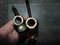 Antique Brass Pipes, Set of 2 4