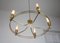 Mid-Century Brass Minimalist Chandelier, Image 2