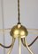 Lámpara de araña minimalista Mid-Century de latón, Imagen 12