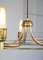 Lámpara de araña minimalista Mid-Century de latón, Imagen 9