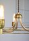 Mid-Century Brass Minimalist Chandelier, Image 9