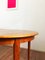 Mid-Century Modern Teak Round Extendable Dining Table, 1960s 4