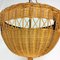 Rattan Basket on Black Metal Stand, 1950s 7