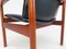Set of Danish Teak Armchair & Stool, 1960s 10