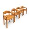 Pinewood Carver Dining Chairs by Rainer Daumiller, 1980s, Set of 4 1