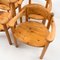 Pinewood Carver Dining Chairs by Rainer Daumiller, 1980s, Set of 4 3