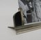 Vintage Art Deco Nickel-Plated & Black Wood Picture Frame, Image 3