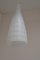 Lámpara colgante Mid-Century de vidrio, años 60, Imagen 6