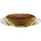 Large Oval Murano Bowl in Mouth Blown Art Glass with Spiral Design, 1960s 1