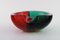 Italian Murano Bowl in Red and Green Mouth Blown Art Glass, 1960s 6