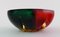 Italian Murano Bowl in Red and Green Mouth Blown Art Glass, 1960s 5