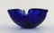 Italian Murano Bowl in Blue Mouth Blown Art Glass, 1960s, Image 3