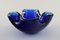 Italian Murano Bowl in Blue Mouth Blown Art Glass, 1960s 2