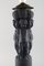 Large Lamp in Black Terracotta Decorated with Putti from Hjorth, Denmark 3