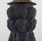 Large Lamp in Black Terracotta Decorated with Putti from Hjorth, Denmark 5