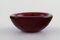 Small Murano Bowl in Red Mouth-Blown Art Glass with Inlaid Air Bubbles, 1960s 2