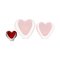 Murano Glass Sommerso Red & Clear Color Heart-Shaped Sculpture from Cenedese 2