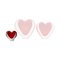 Murano Glass Sommerso Red & Clear Color Heart-Shaped Sculpture from Cenedese, Image 2