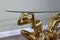 Sculptural Brass and Glass Coffee Table 9