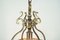 Lámpara de araña vintage de latón con 10 luces, años 50, Imagen 9