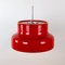 Lámpara colgante Bumling sueca en rojo de Anders Pehrson para Ateljé Lyktan, años 60, Imagen 4