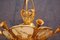 Lámpara Art Déco de bronce dorado y alabastro, años 20, Imagen 4