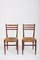 Chaises Mid-Century en Teck et Jonc par Otto Gerdau, Set de 2 2