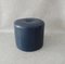 Blue Leather Ottoman, 1970s, Image 1