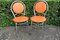 Orange Beistellstühle, 1970er, 2er Set 2