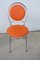 Orange Side Chairs, 1970s, Set of 2 1