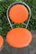 Chaises d'Appoint Orange, 1970s, Set de 2 5