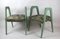 Grüne Vintage Blumenhocker Set 4