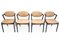 Model 42 Dining Chairs by Kai Kristiansen, 1960s, Set of 4 2