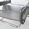 Grey Leather Wassily Chairs by Marcel Breuer for Knoll Inc. / Knoll International, 1980s, Set of 2 3