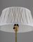 Skandinavische Mid-Century Stehlampe aus Messing & Holz, 1950er 3