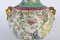 Vaso in porcellana decorata con pergamene floreali, anni '60, Immagine 4