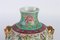 Jarrón de porcelana decorada con volutas florales, años 60, Imagen 3