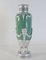 19th Century Celadon Vase in Faience, Silver-Plate & Silver Leaf 2